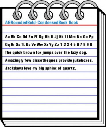 AGRoundedBold-CondensedBook Font
