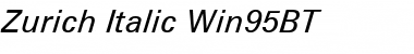 Zurich Win95BT Italic