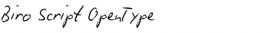 Biro Script Font