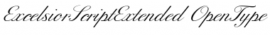 ExcelsiorScript Extended Font
