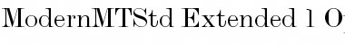 Monotype Modern Std Font
