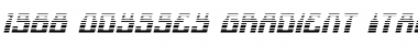 1968 Odyssey Gradient Italic Italic Font