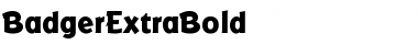 BadgerExtraBold Font