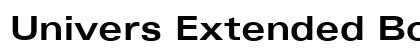 Univers Extended Bold Font Univers Extended Bold Font Preview
