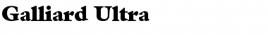 Galliard Ultra Font