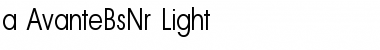 a_AvanteBsNr Light Font