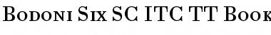 Bodoni Six SC ITC TT Font